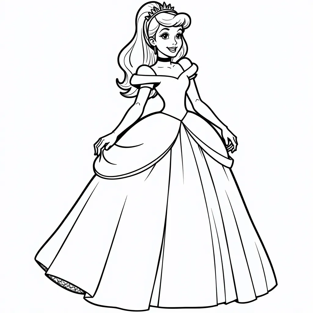 big ass cinderella coloring pages