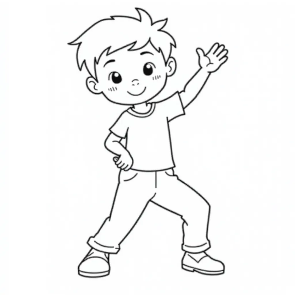 dance boy coloring pages