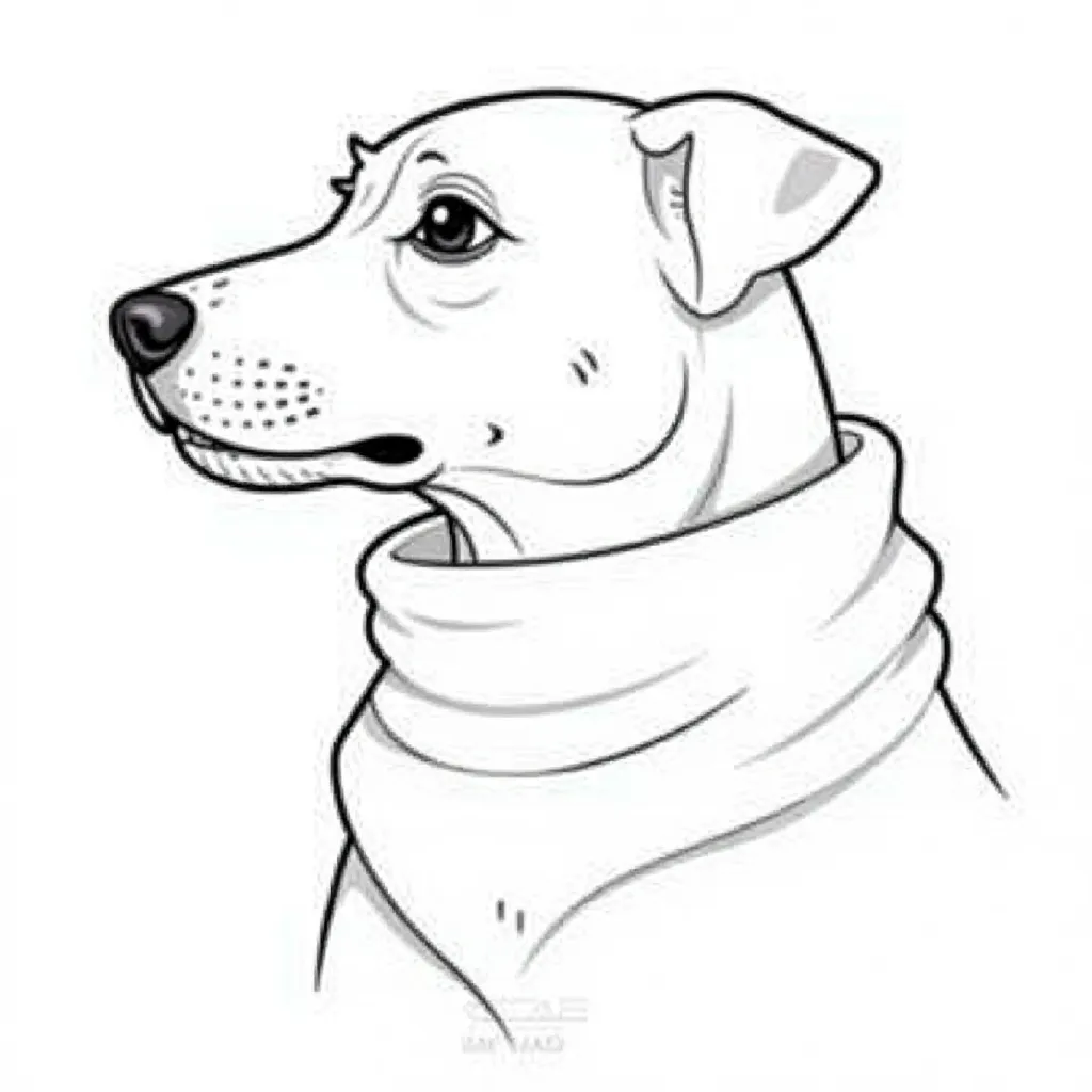  Scarf Neck Páginas para Colorear