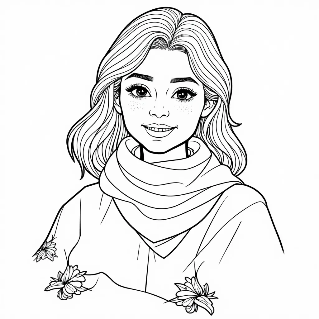  Scarf Summer صفحات التلوين