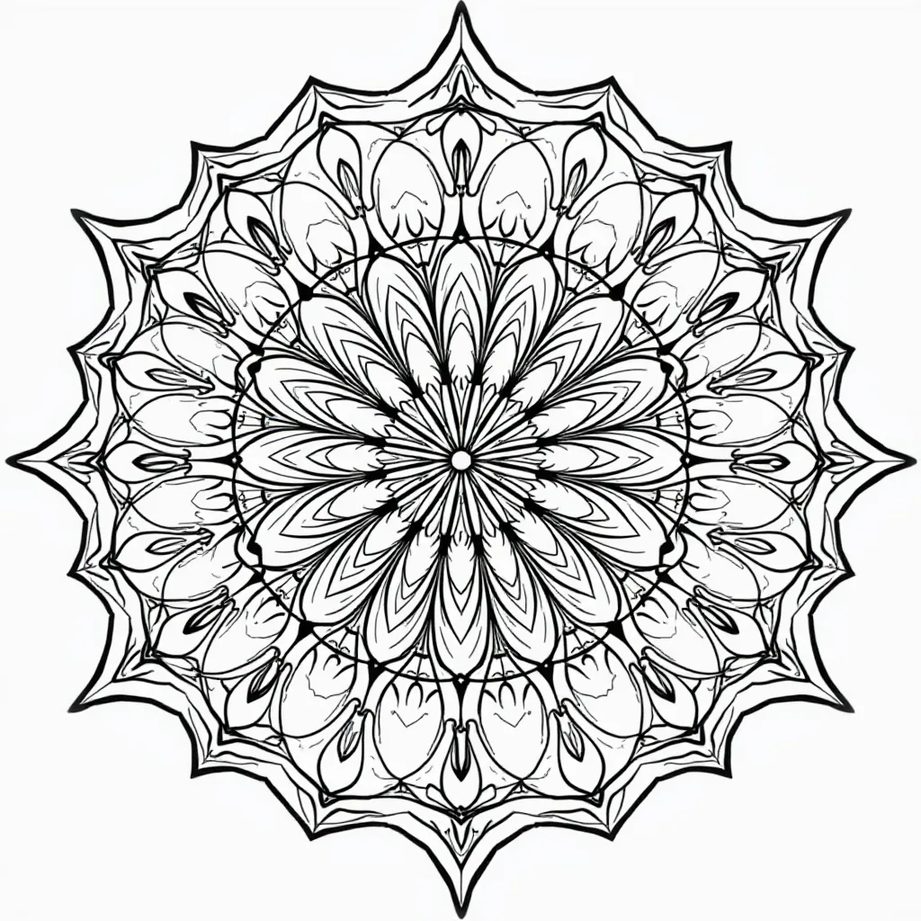 mandala صفحات التلوين