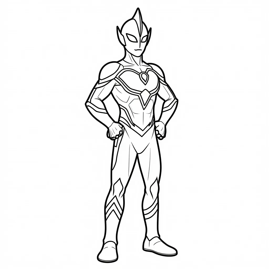 Ultraman coloring pages