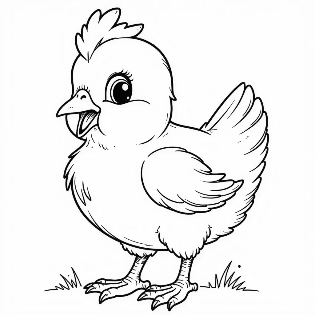 小鸡 صفحات التلوين