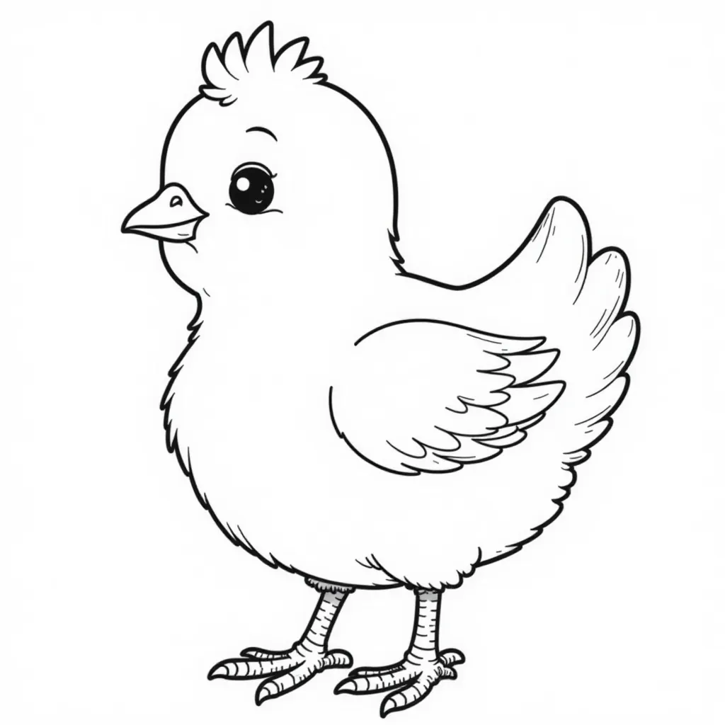 小鸡 صفحات التلوين