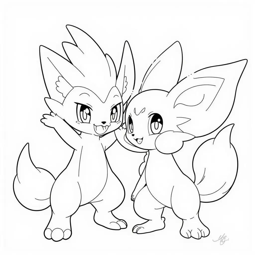 Luxray ampharos dedenne Original Pokémon  صفحات التلوين