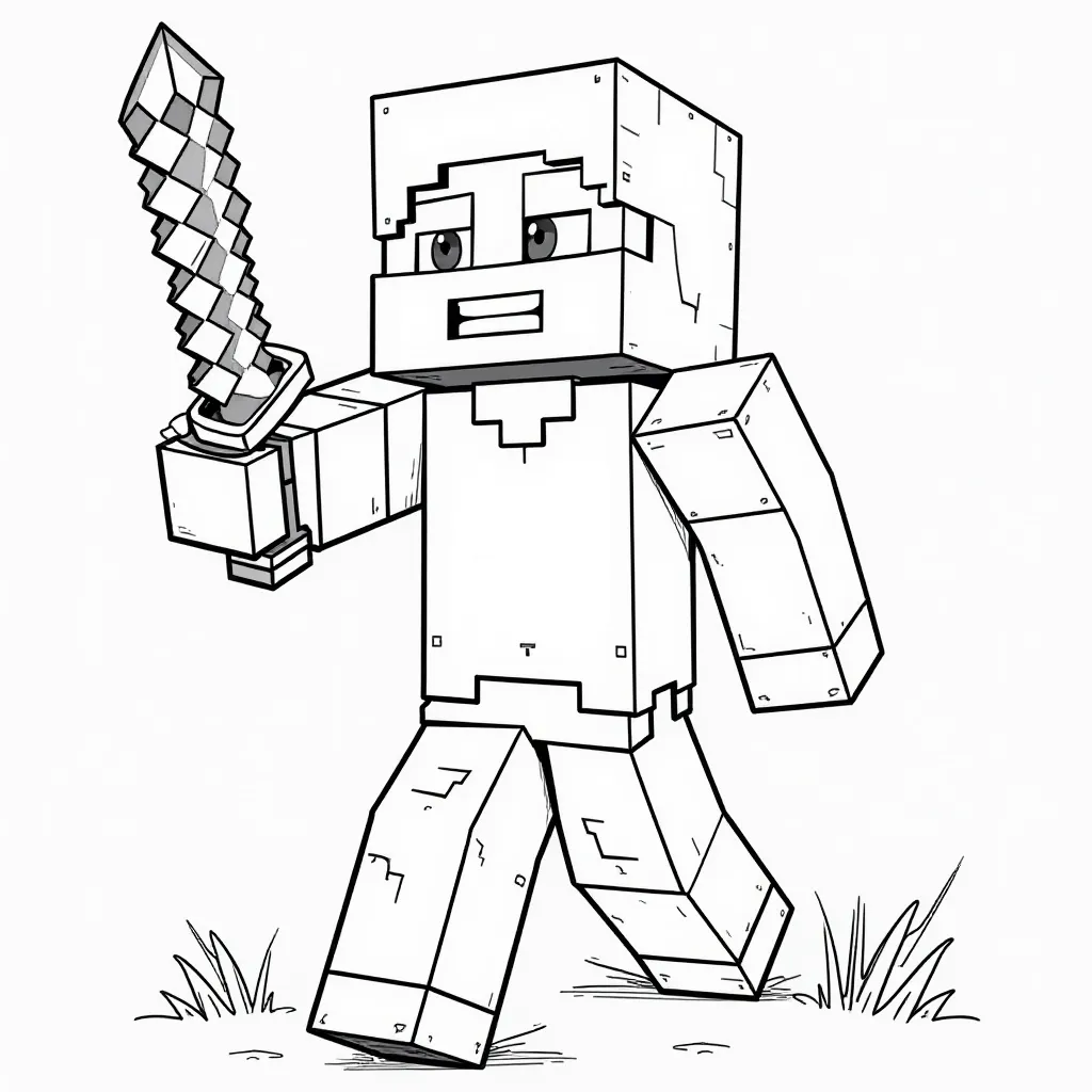 Minecraft صفحات التلوين