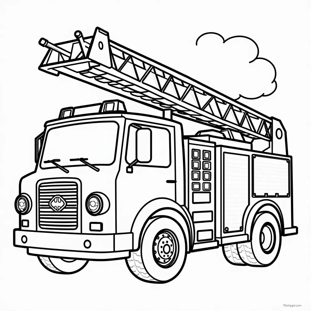 消防车 coloring pages