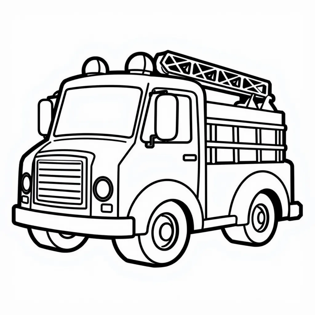 消防车 coloring pages