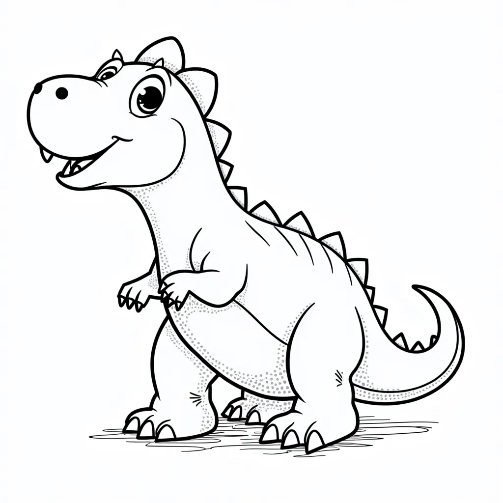 blue dinosaur coloring pages