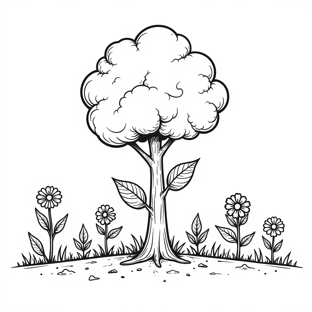  Earth Day Tree Planting Coloring Pages