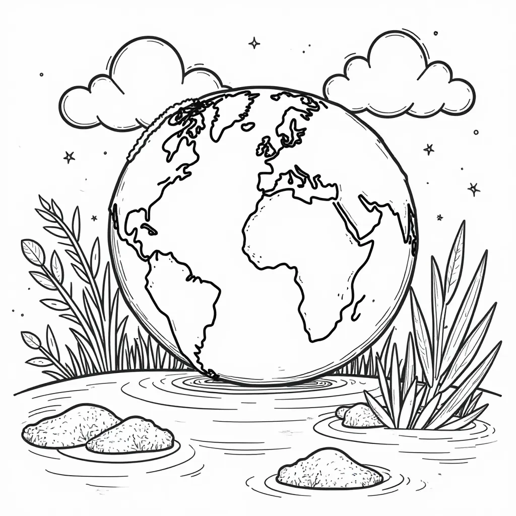  Earth Day Reduce Pollution صفحات التلوين