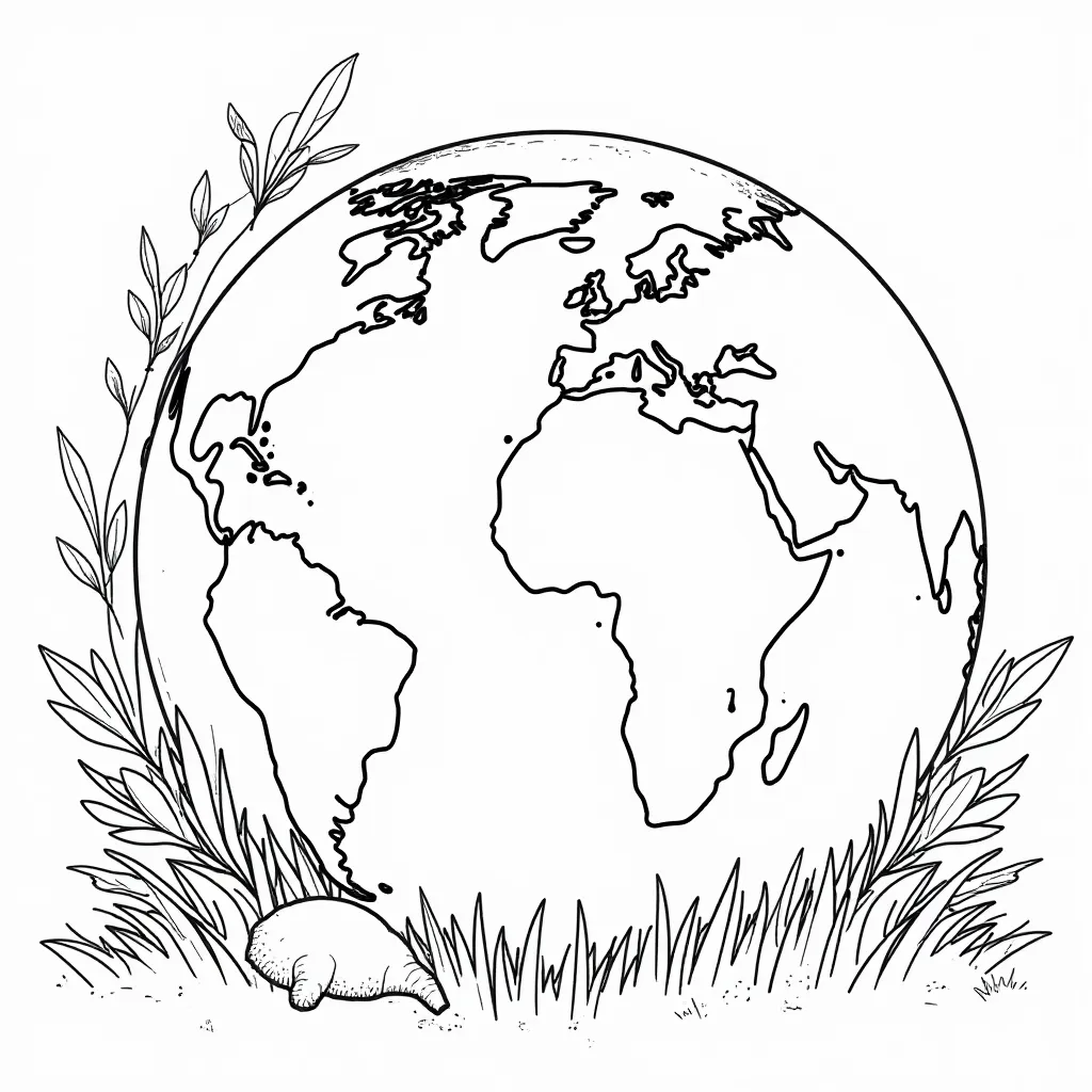  Realistic Earth Day صفحات التلوين