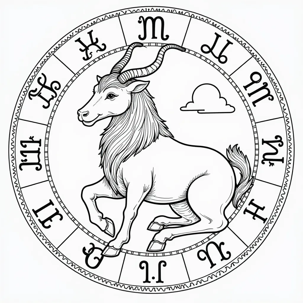 Zodiac Páginas para Colorear
