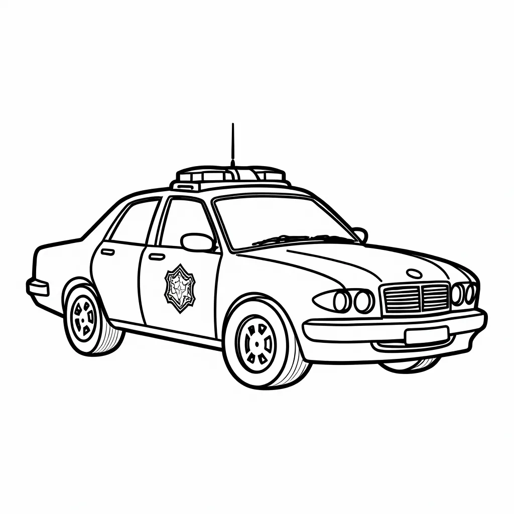 police car coloring pages