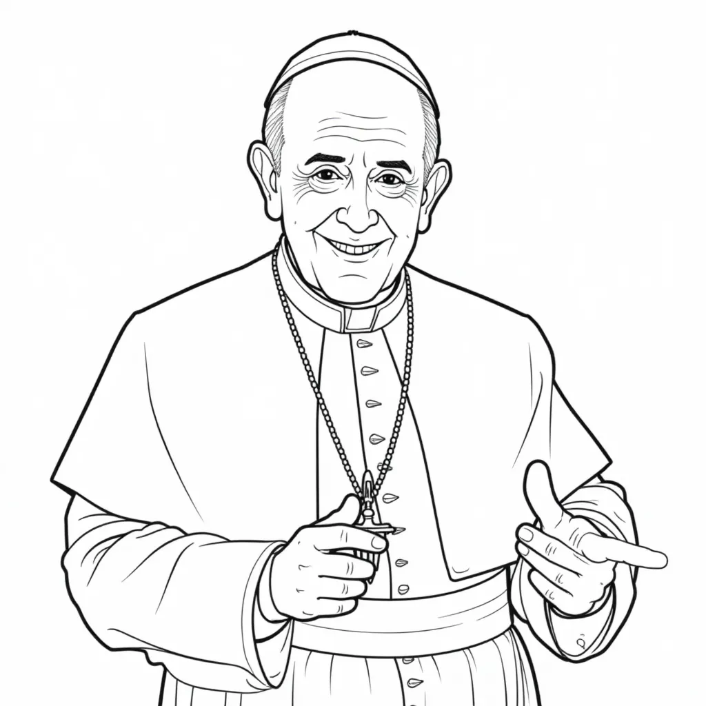  Pope Francis Hope صفحات التلوين