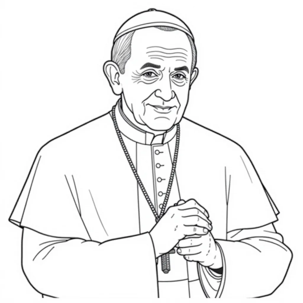  Pope Francis Compassion صفحات التلوين