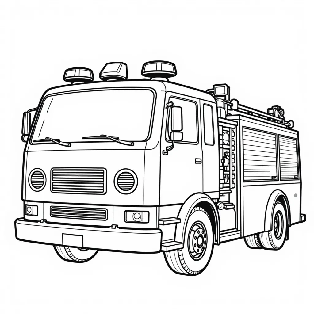 消防车 صفحات التلوين
