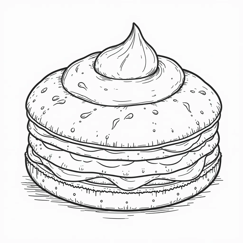stuffed pastry صفحات التلوين