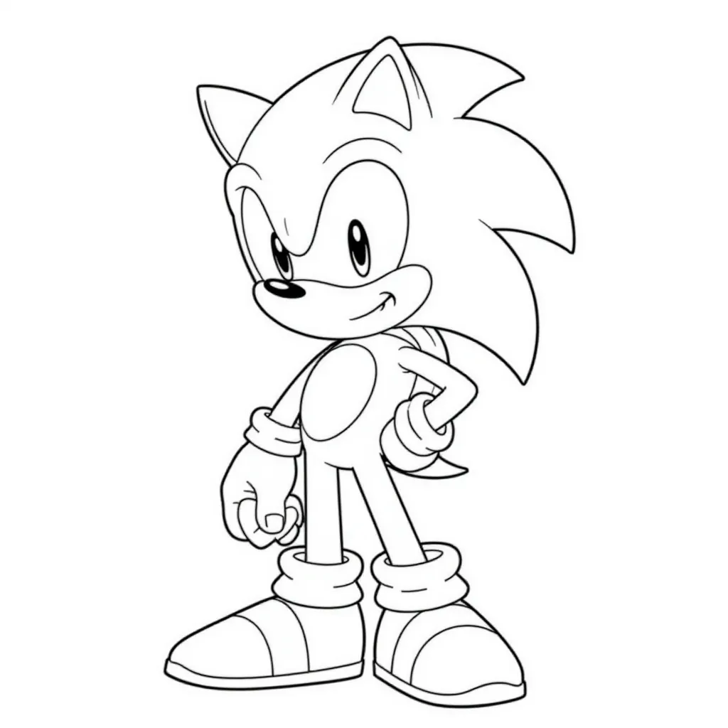 sonic صفحات التلوين