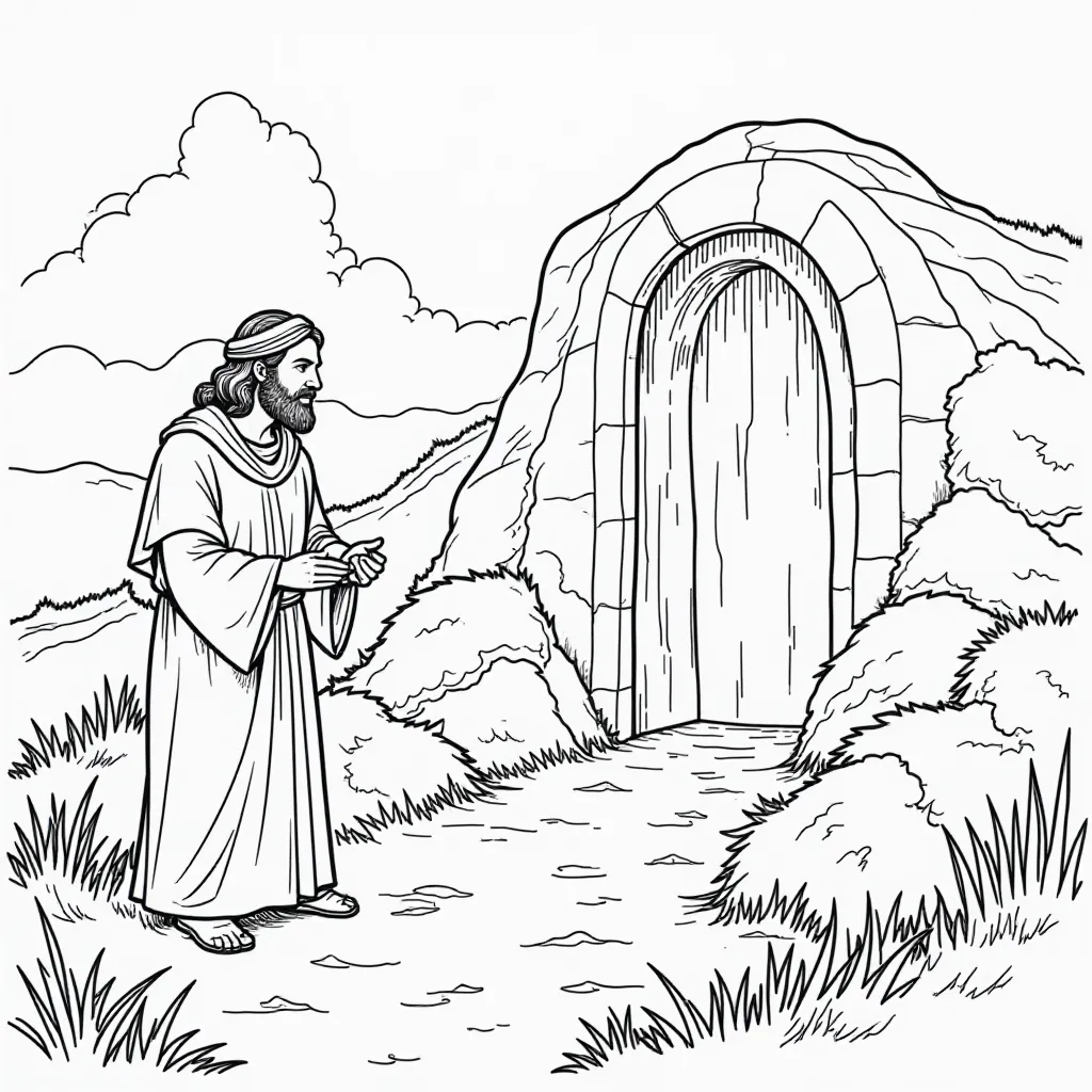  Empty Tomb Christian صفحات التلوين