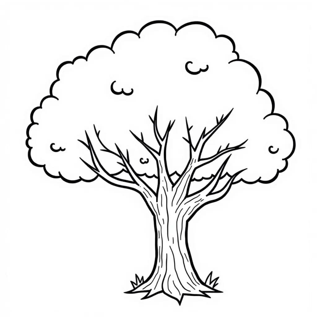 tree coloring pages