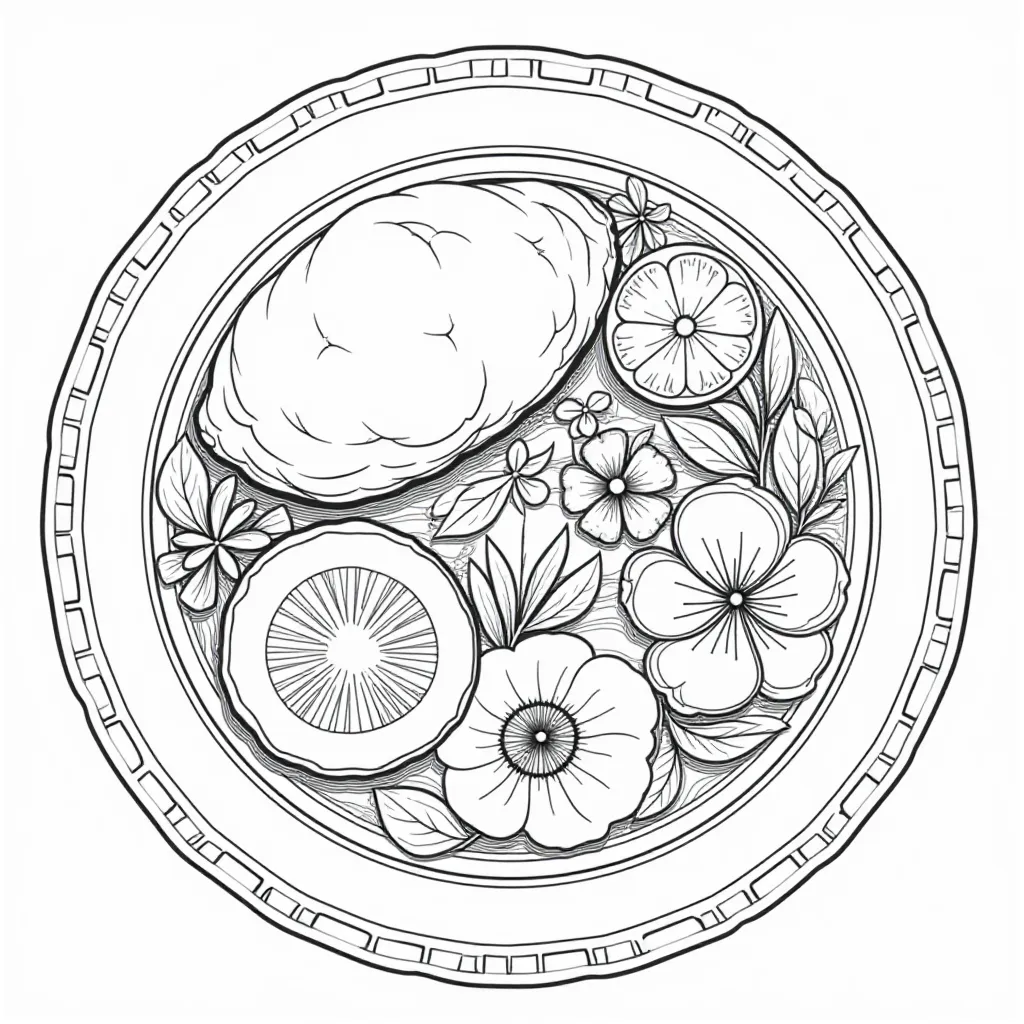  Realistic Seder Plate صفحات التلوين