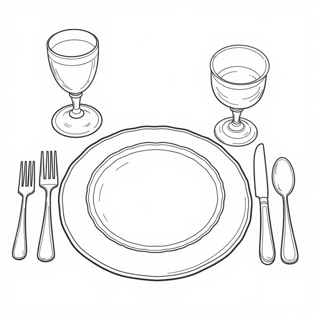  Seder Plate Table Setting صفحات التلوين