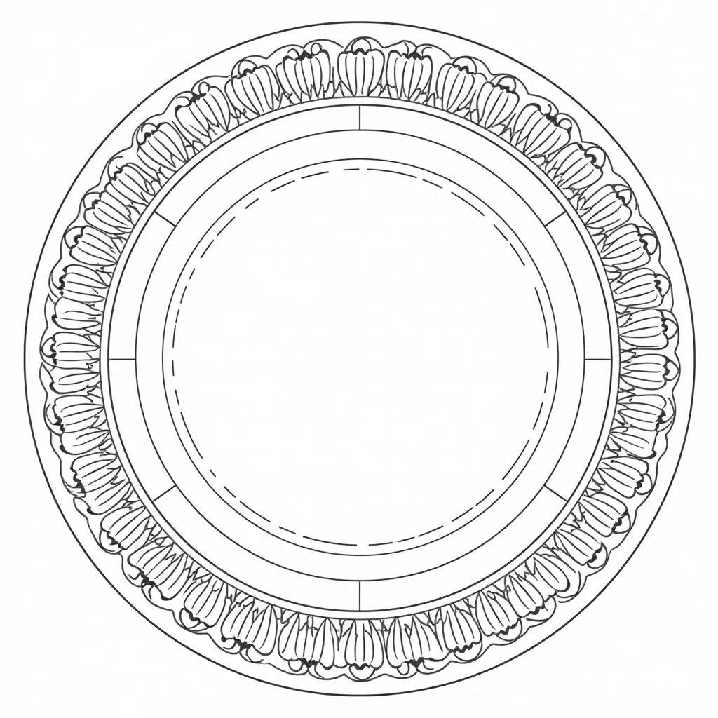  Seder Plate Set Páginas para Colorear