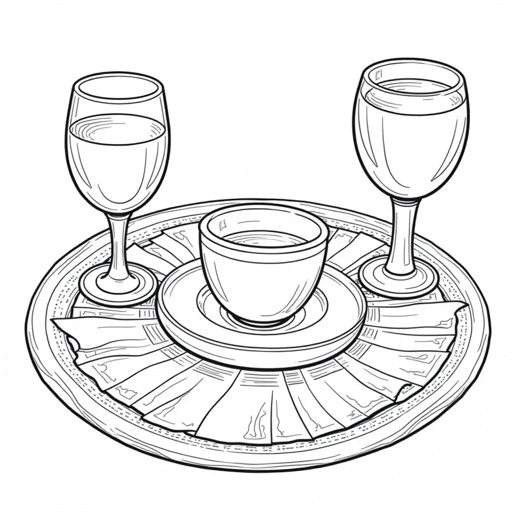  Seder Plate Pesach صفحات التلوين