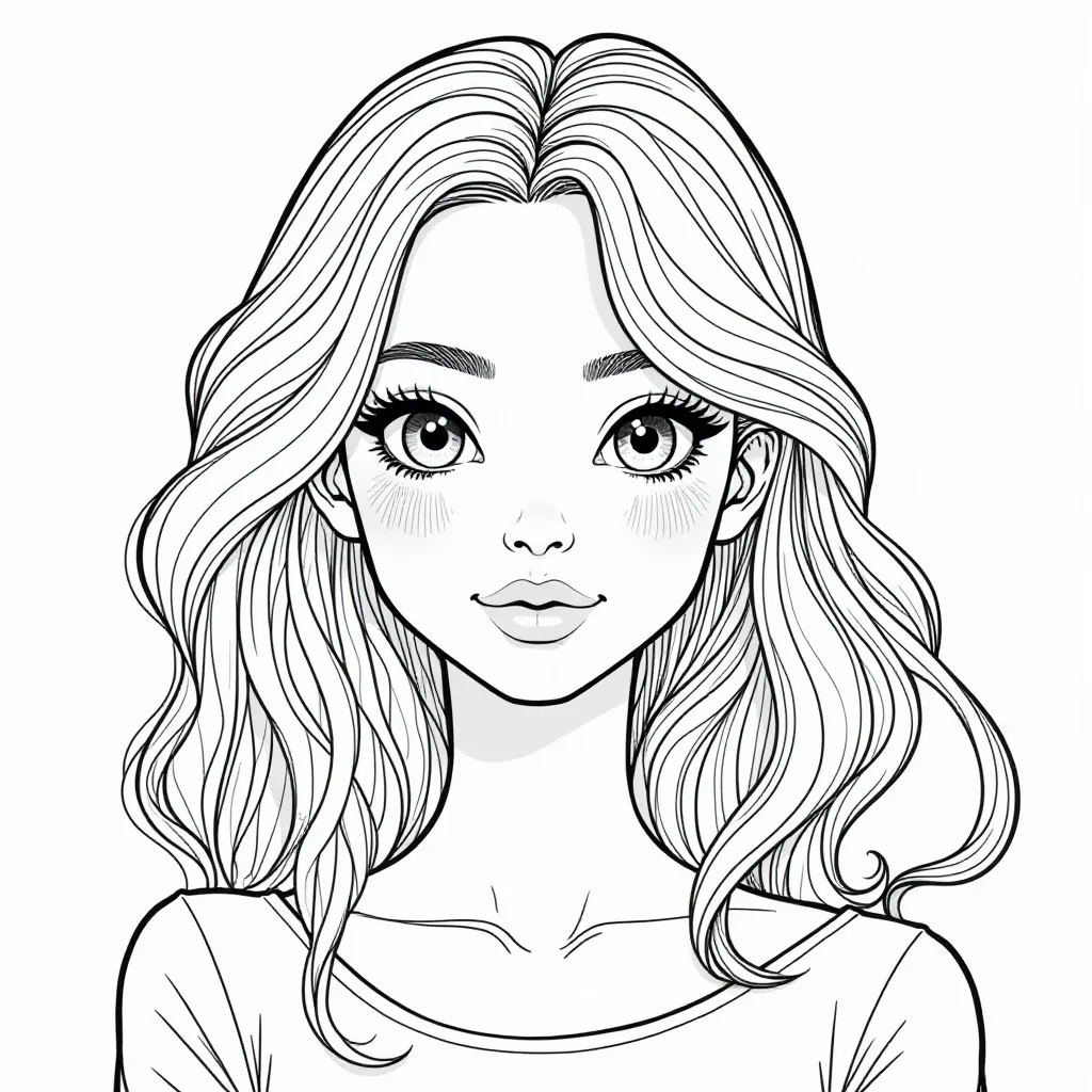 beautiful girl with big breasts صفحات التلوين