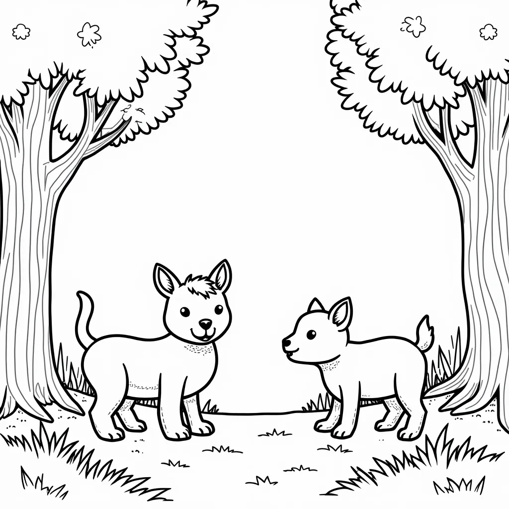 forest coloring pages