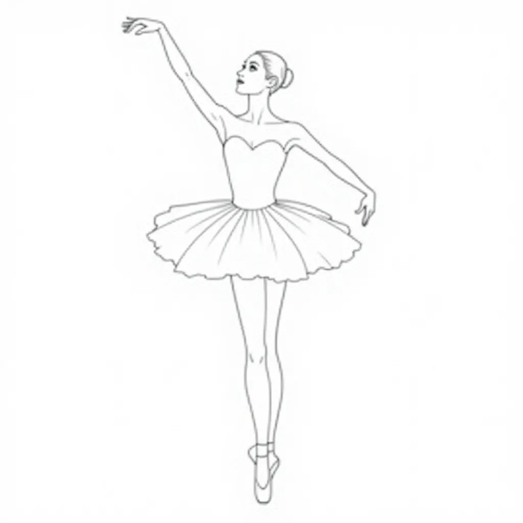 ballet صفحات التلوين
