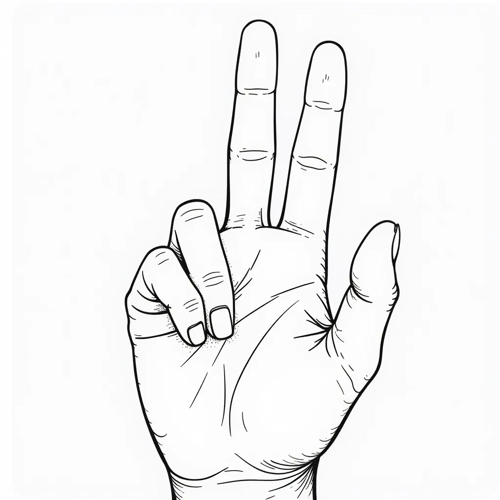 finger back صفحات التلوين