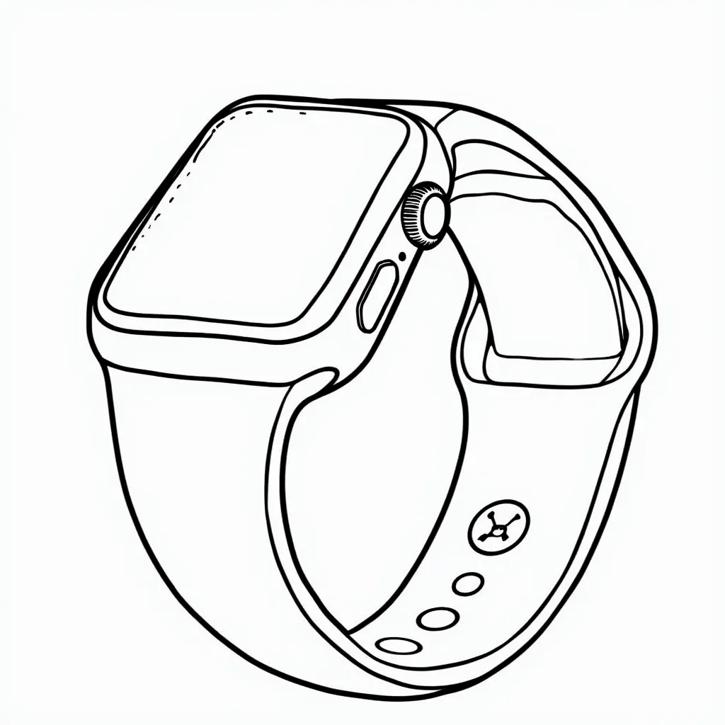 apple watch coloring pages