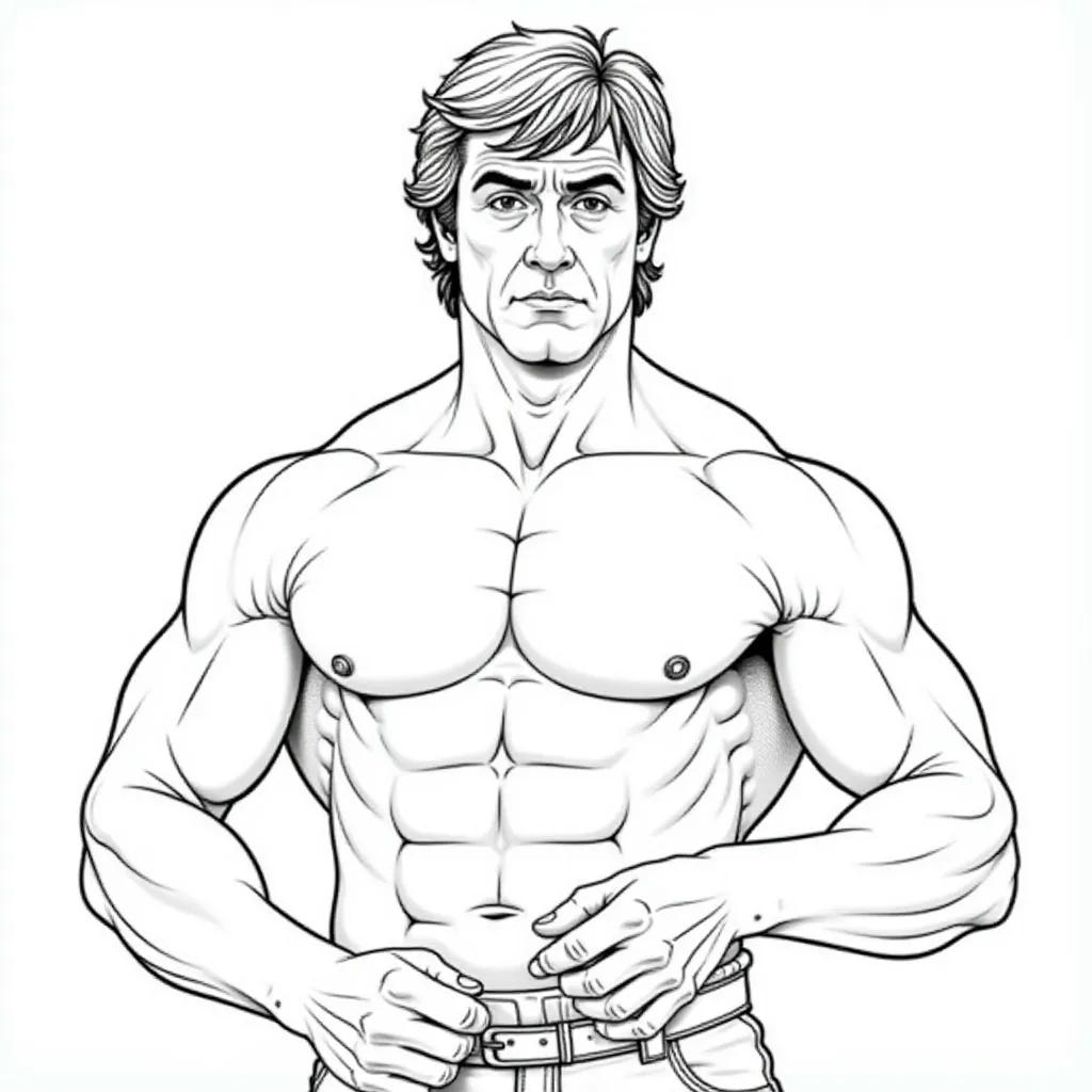 Michael Sylvester Gardenzio Stallone show pose صفحات التلوين