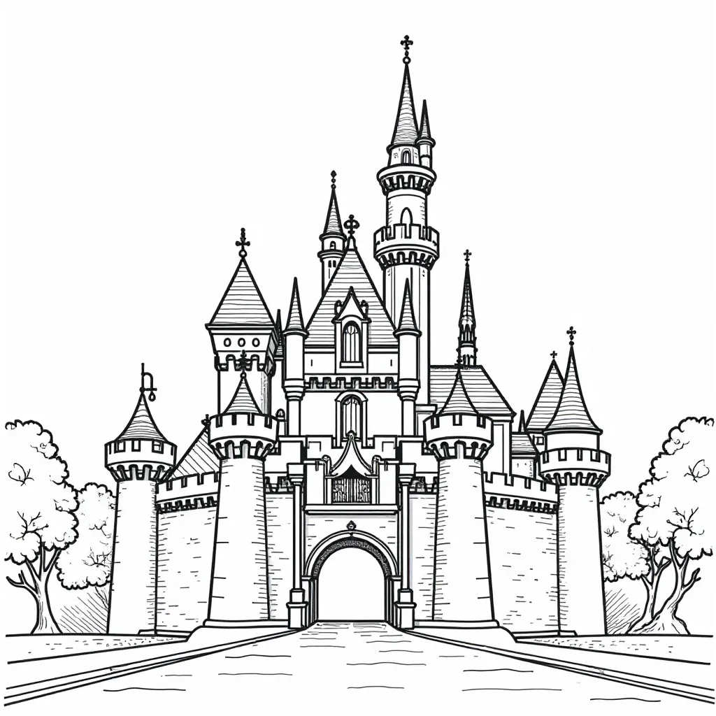 disneyland صفحات التلوين