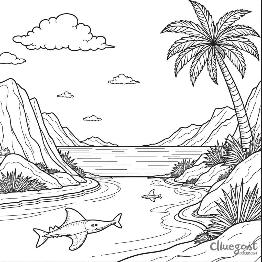 ocean park Páginas para Colorear