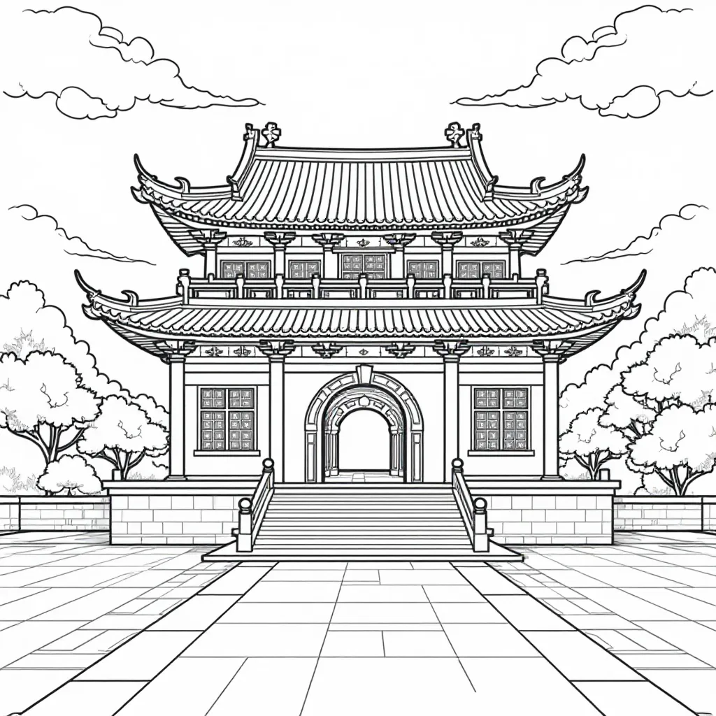 wong tai sin temple صفحات التلوين