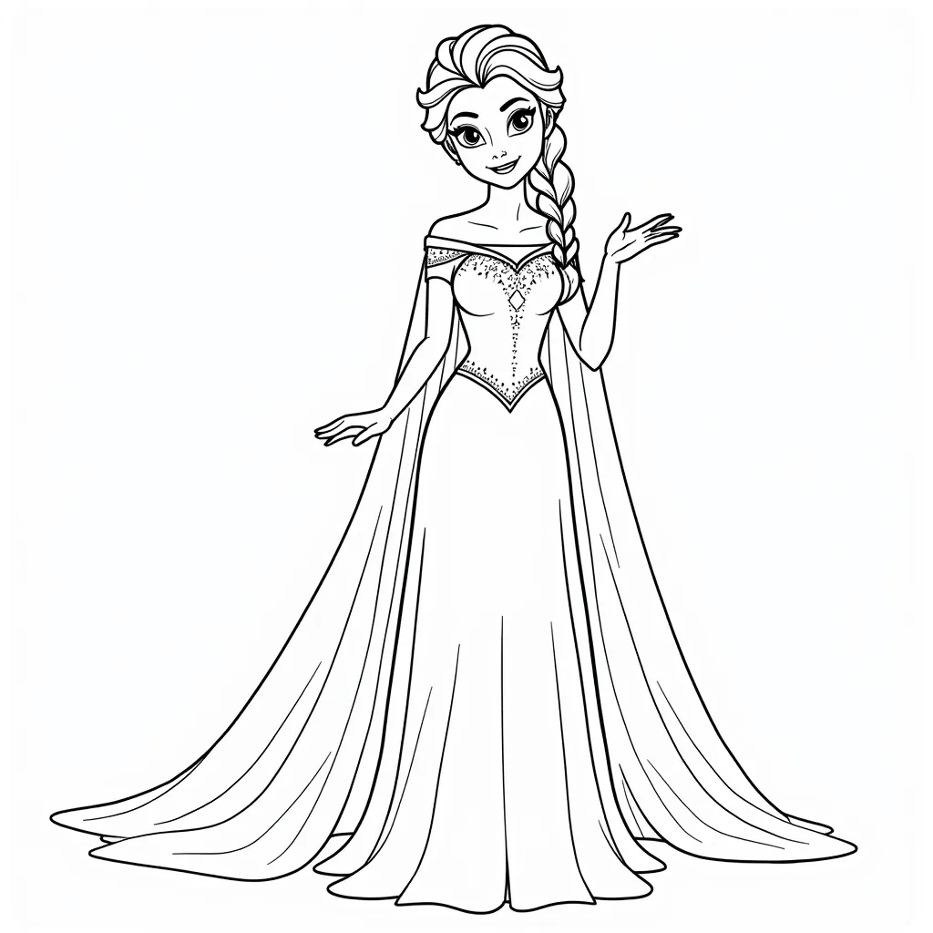 Princess Elsa coloring pages