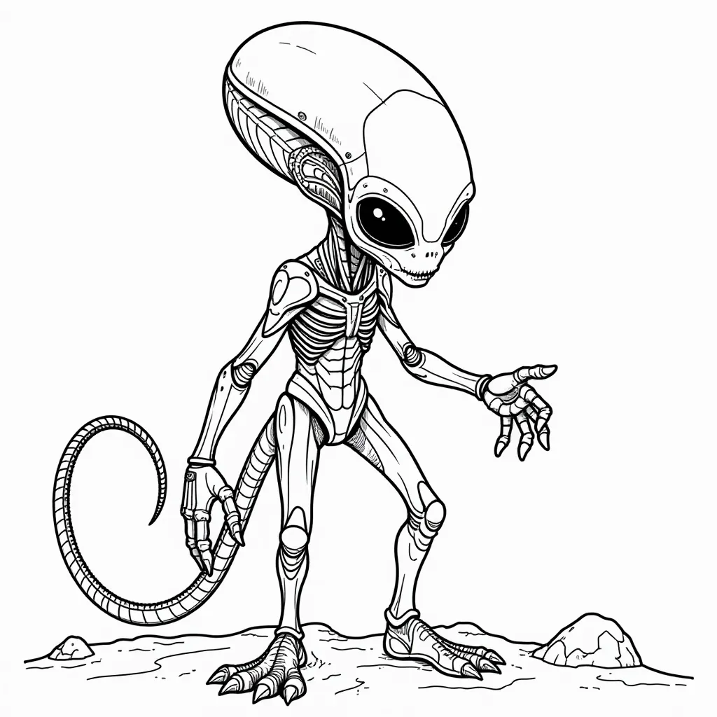 Leonardo DiCaprio with Alien صفحات التلوين
