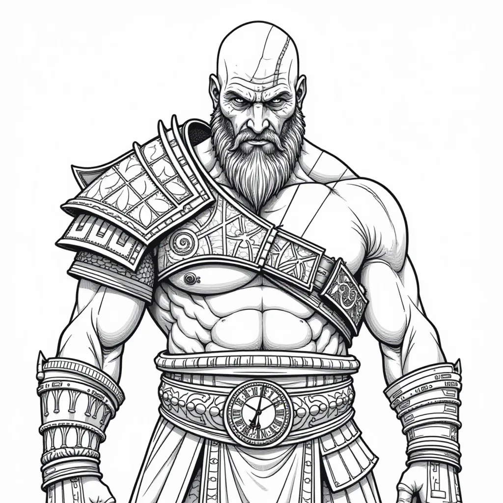 Golden God of War صفحات التلوين