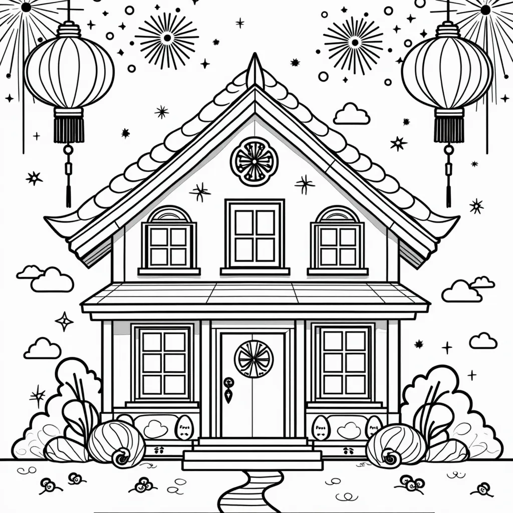 home sweet home coloring pages