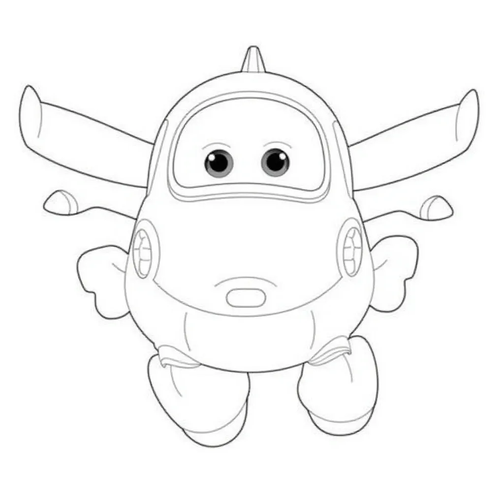 Super Wings صفحات التلوين