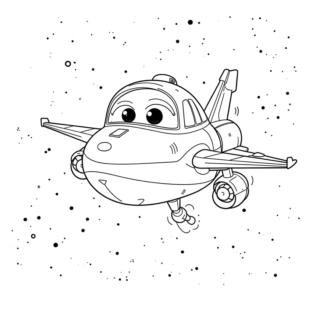 Super Wings Space Station صفحات التلوين