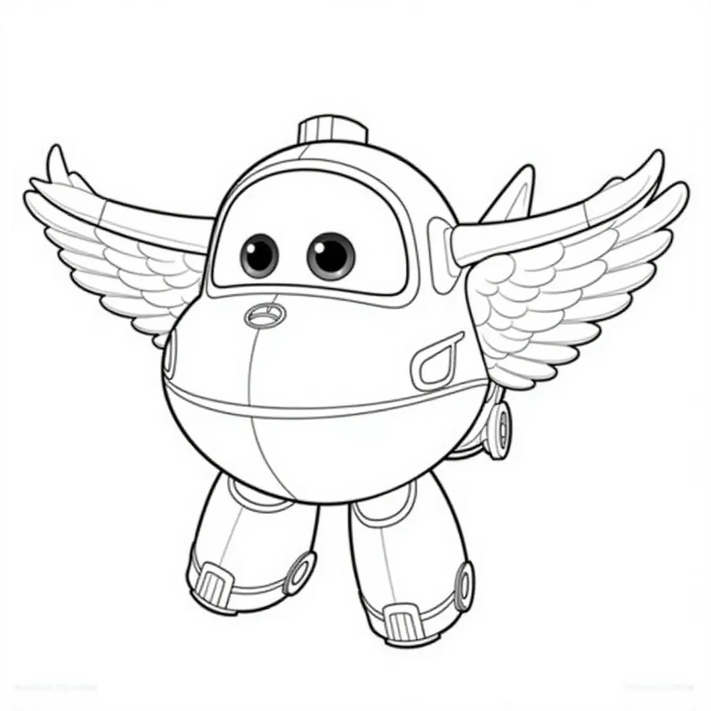 Super Wings Base صفحات التلوين