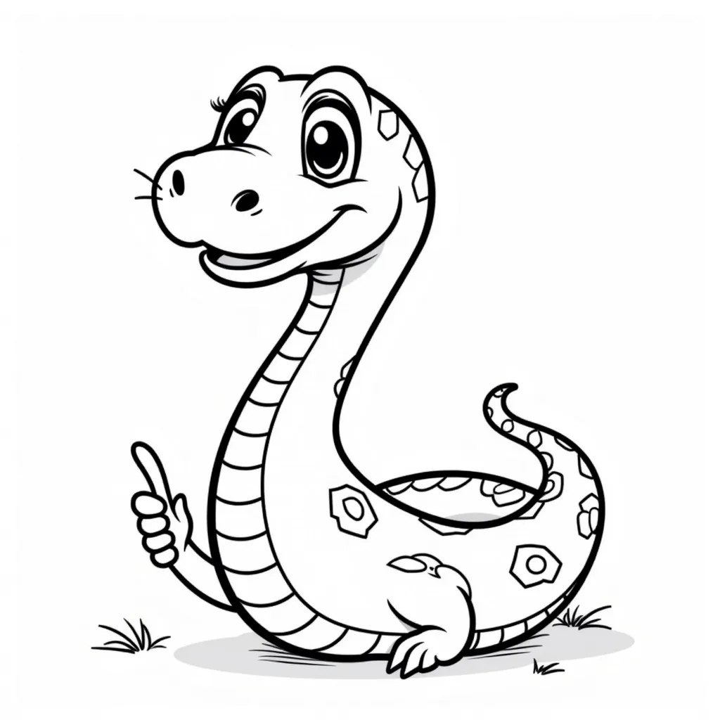 cute snake coloring pages