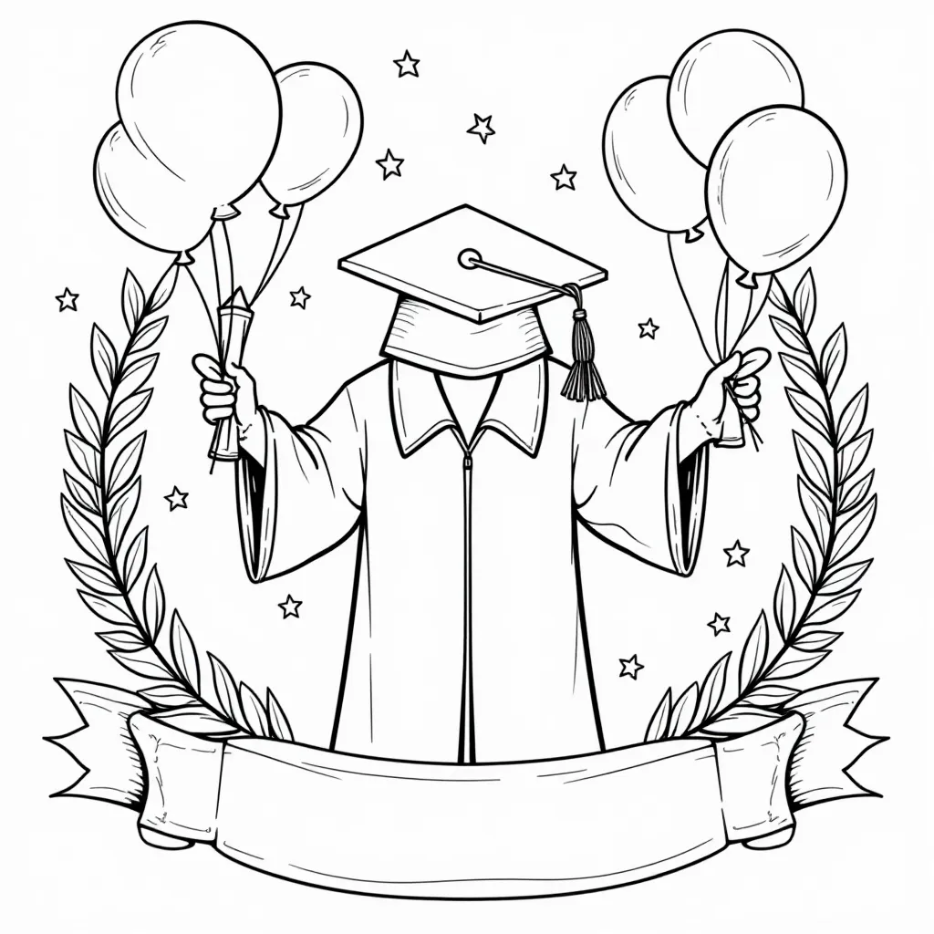 Graduation صفحات التلوين