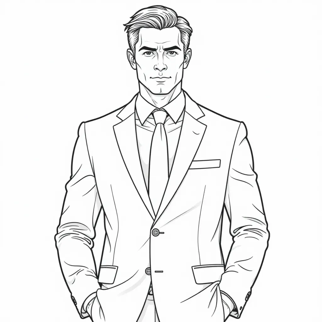 businessman صفحات التلوين