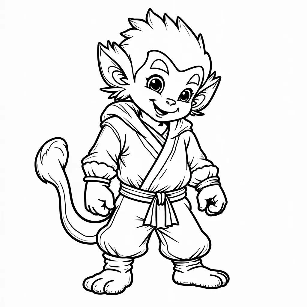 wukong coloring pages