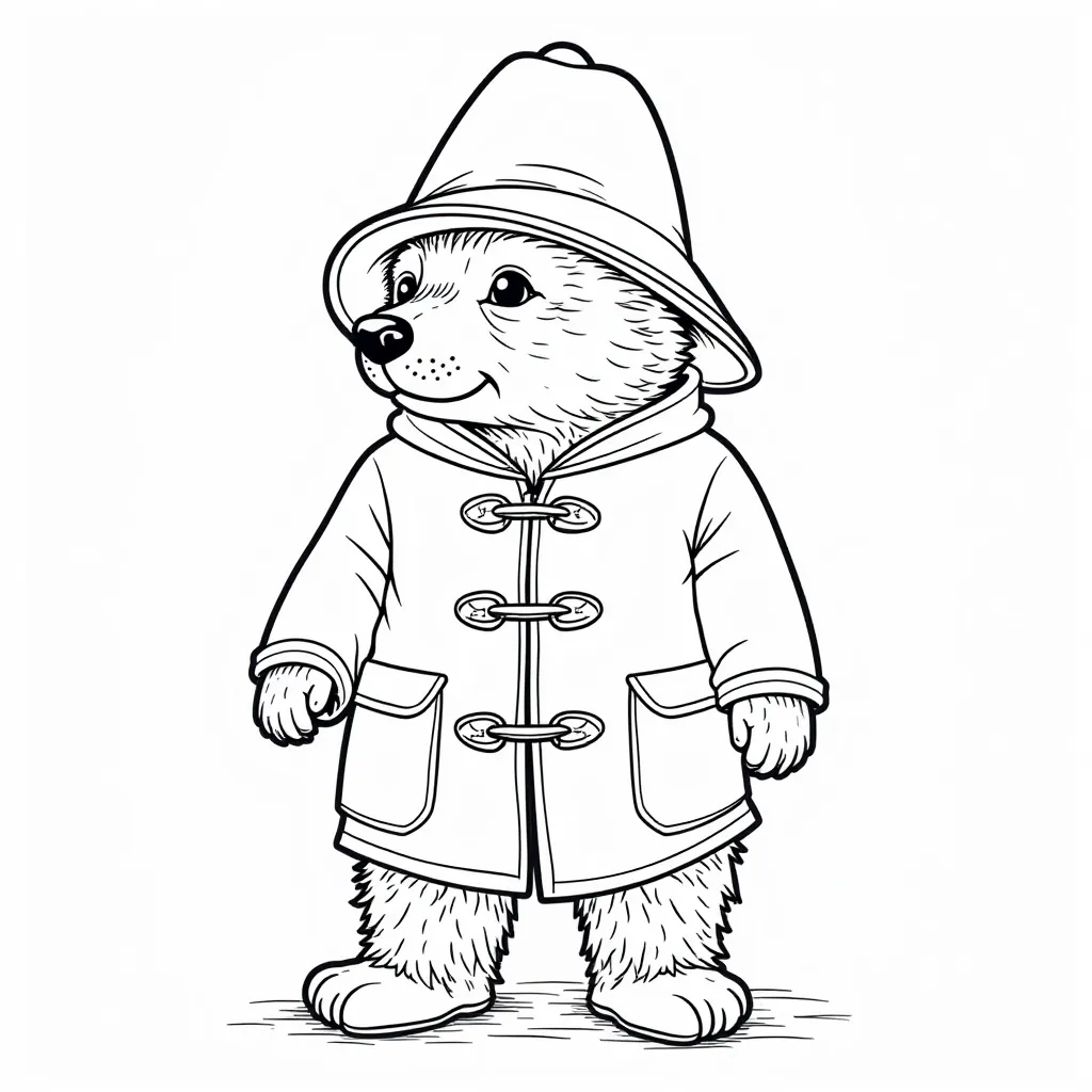 Paddington Brown صفحات التلوين
